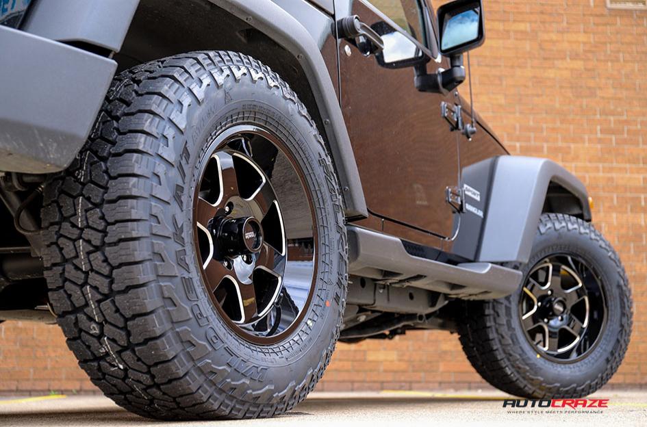JEEP WRANGLER AR926 PATROL GLOSS BLACK MILLED